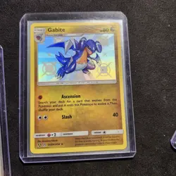 SHINY HOLO RARE Gible + Gabite + Garchomp SET Pokemon SV40/SV94 Hidden Fates NM - Image 3
