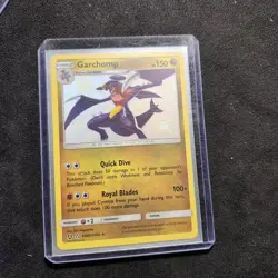 SHINY HOLO RARE Gible + Gabite + Garchomp SET Pokemon SV40/SV94 Hidden Fates NM - Image 4