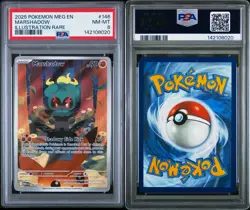 2025 POKEMON MEG EN-MEGA EVOLUTION | ILLUSTRATION RARE MARSHADOW 146 PSA 8 - Image 3