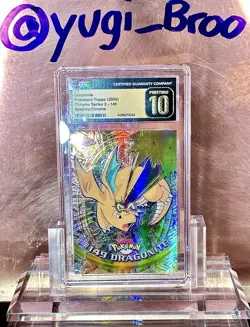 Pokemon Dragonite Topps Chrome Spectra Holo CGC Pristine 10 Gem Mint Low Pop - Image 1