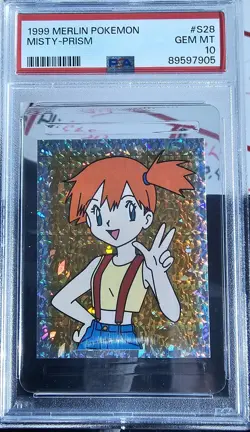 1999 Pokemon Merlin Misty Prism #S28 PSA 10 Gem Mint - Image 1