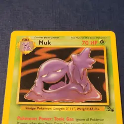 Pokemon Muk 28/62 Fossil Regular Moderately Played *FREE SHIPPING* - Image 2