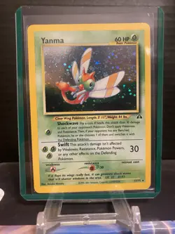 Pokemon Neo Discovery Yanma #17/75 Holo Rare 2001 TCG LP - Image 1