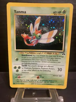 Pokemon Neo Discovery Yanma #17/75 Holo Rare 2001 TCG LP - Image 3