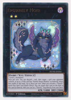 Epurrely Noir Yu-Gi-Oh! DUNE-EN044 1st Secret Rare - Image 1