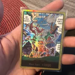 ONE PIECE TCG OP14 GOLD DON!! Card Egghead Island -The Azure Sea’s Seven English - Image 1