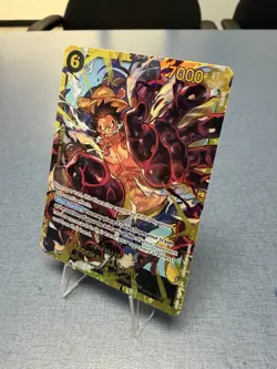 One Piece Monkey D. Luffy OP10-118 (SEC) Royal Blood Holo Foil English - Image 1