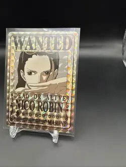 2024 One Piece Nico Robin - Holographic Sticker Card - Wanted Dead or Alive 🔥 - Image 3
