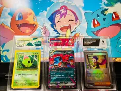 Ace graded pokemon cards bundle - Caterpie #53 Hydreigon EX #67 Poke Ball #166 - Image 1