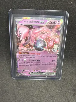 Team Rocket's Mewtwo ex 205 Sv: Scarlet & Violet Promo Cards Holo - Image 1