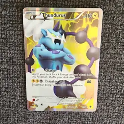 Pokemon TCG Thundurus Holo Basic 97/98 2011 110HP 80 Attack Card Stock - Image 1