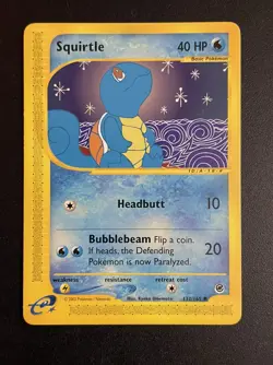 Squirtle | 132/165 | Expedition Base | Pokemon Card | NM - Image 1