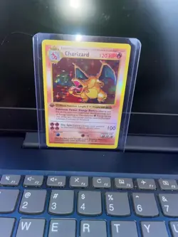 Charizard 1st Edition Style Base Set Holo 4/102 Custom Fan Art Card - Image 2