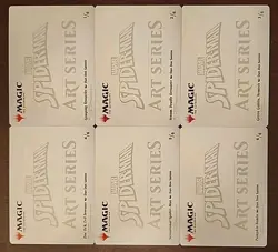 MTG Marvel Spider-Man Scene Art Series Full Complete 6 Card Set SPE Collectible - Image 2