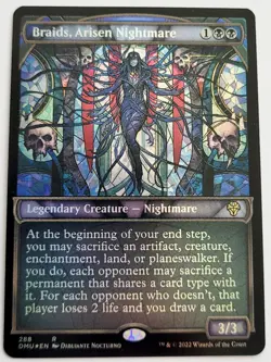 MTG Braids, Arisen Nightmare - Showcase Foil Dominaria united NM - Image 1