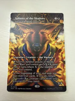 Splinter of the Shadows Ashcoat of the Shadow Swarm Borderless 0006 MINT - Image 1