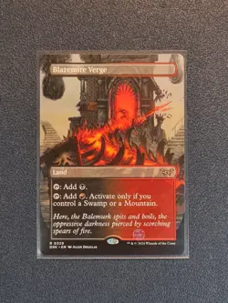 MTG Blazemire Verge - Borderless - Duskmourn: House of Horror - DSK - NM+ - Image 1