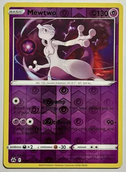 Mewtwo 059/159 (MP) Reverse Holo Sword & Shield: Crown Zenith 2023 Pokemon Card - Image 1