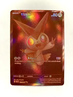 Victini 172/086 White Flare Red Foil Black White Rare Pokemon TCG Card NM - Image 1