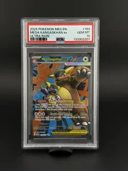 2025 POKEMON MEGA KANGASKHAN EX MEG EN-MEGA EVOLUTION ULTRA RARE #164 PSA 10 - Image 1