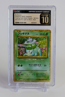 Bulbasaur Pokemon 2023 Japanese TCG Classic 001/032 Holo CGC PRISTINE 10 - Image 1