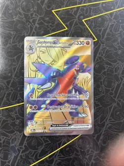 Pokemon TCG Cynthia's Garchomp EX 215/182 Destined Rivals Ultra Rare - Image 1