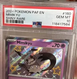 Pokemon Mimikyu 160/091 SV: Paldean Fates Holo Psa 10 - Image 4