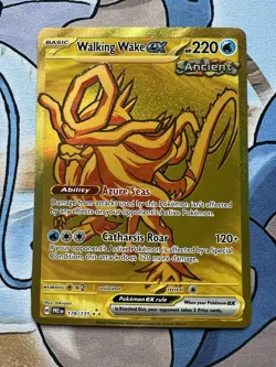 Walking Wake ex Hyper Rare Gold NM 178/131 SV: Prismatic Evolutions Pokemon - Image 1