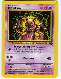 Mewtwo - #14 WOTC Black Star Promo - Pokemon TCG - 2000 - Image 1