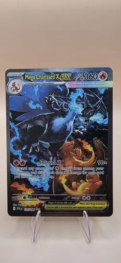 Mega Charizard X ex SIR 125/094 – Phantasmal Flames – Pokemon TCG Pack Fresh NM - Image 1