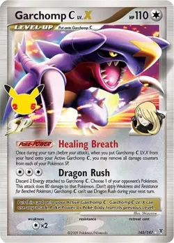GARCHOMP C LV.X 145/147 CELEBRATIONS HOLO Pokemon - Image 1