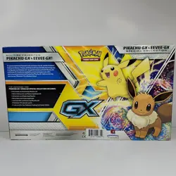 Pikachu Eevee GX Special Collection Box New Pokemon TCG Sun Moon Cosmic Eclipse - Image 2