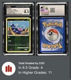 2008 Pokemon Stormfront #73/100 Skorupi Reverse Holo CGC 8.5 MINT - Image 3