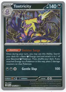 Toxtricity Reverse Holo rare #068/094 Pokemon Phantasmal Flames Near Mint - Image 1