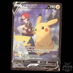 Pikachu V TG16/TG30 SWSH11: Lost Origin Trainer Gallery NM Pokemon - Image 1