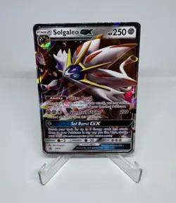 Pokemon TCG Solgaleo-GX SM16 SM Black Star Promos Holo MP - Image 1