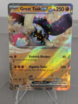 Great Tusk ex 123/198 Pokemon TCG Scarlet Violet Near Mint - Image 1