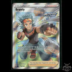 Brawly 188/198 SWSH06: Chilling Reign NM Pokemon 2021 - Image 1