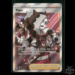 Piers (Full Art) 187/189 SWSH03: Darkness Ablaze NM Pokemon 2020 - Image 1