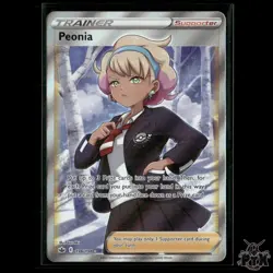 Peonia (Full Art) 196/198 SWSH06: Chilling Reign NM Pokemon 2021 - Image 1
