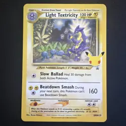 Light Toxtricity SWSH137 Celebrations Holo Black Star Promo Pokemon TCG - Image 1