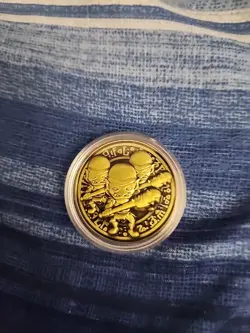 Yugioh Goblin Attack Force Authentic Konami YCS Pre-Registration Gold Coin - Image 1