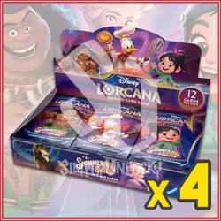 Disney Lorcana TCG: Shimmering Skies Booster Box Case 4 Boxes - Image 1