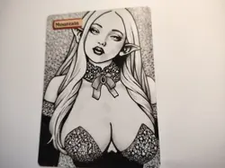 1x Mountain Altered Art Hand Drawn Basic Land AC565 by SpellBound - Image 2