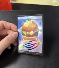 Magic The Gathering: Spongebob Foiled Food Token signed by Tyler Walpole - Image 4