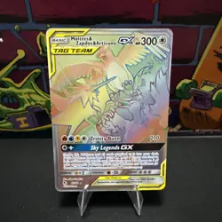 Moltres Zapdos Articuno GX 69/68 NM Hidden Fates Secret Rainbow Rare Pokemon - Image 1