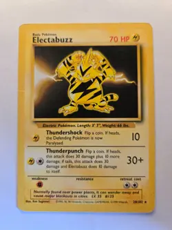 Electabuzz #20 Pokemon Base Set HP - Image 1