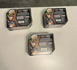 Lot Of 3 Pokemon TCG Shining Fates Eldegoss Boltund Cramorant V Tin Set - Image 2
