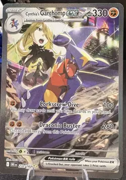 Pokemon Cynthia's Garchomp Ex 232/182 Destined Rivals Holo Full Art 330 HP SIR - Image 1