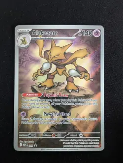 Alakazam 009 Me: Mega Evolution Promo Illustration Rare Holo Pokemon TCG - Image 1